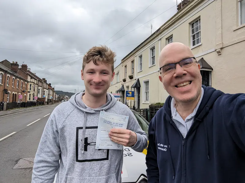 Archie B — driving test pass
