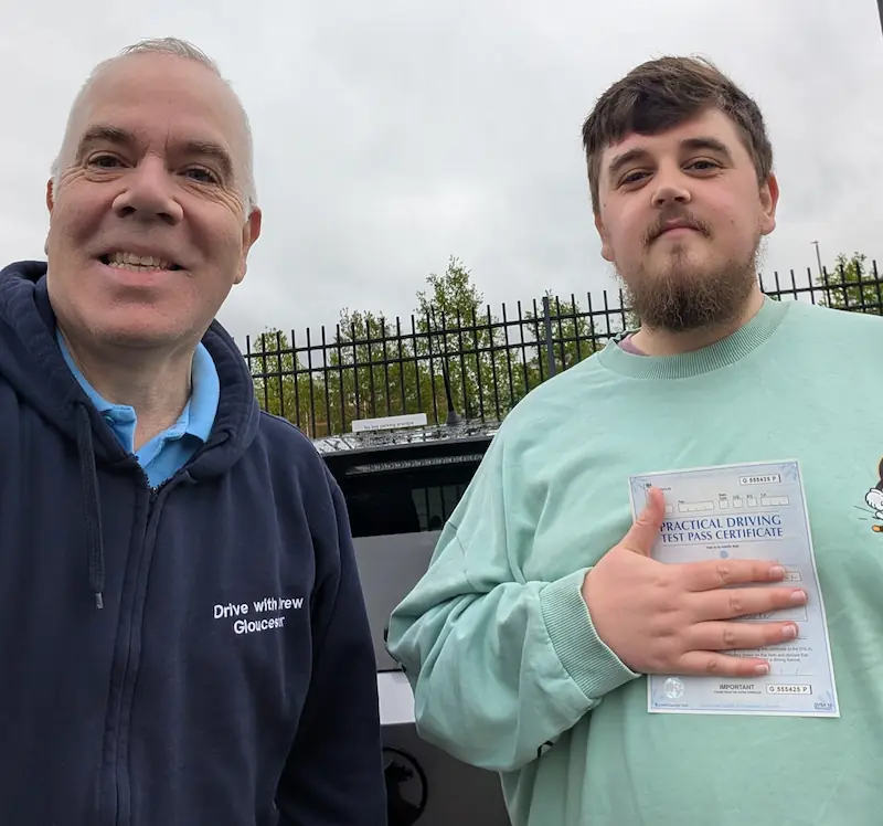 Mike S — driving test pass